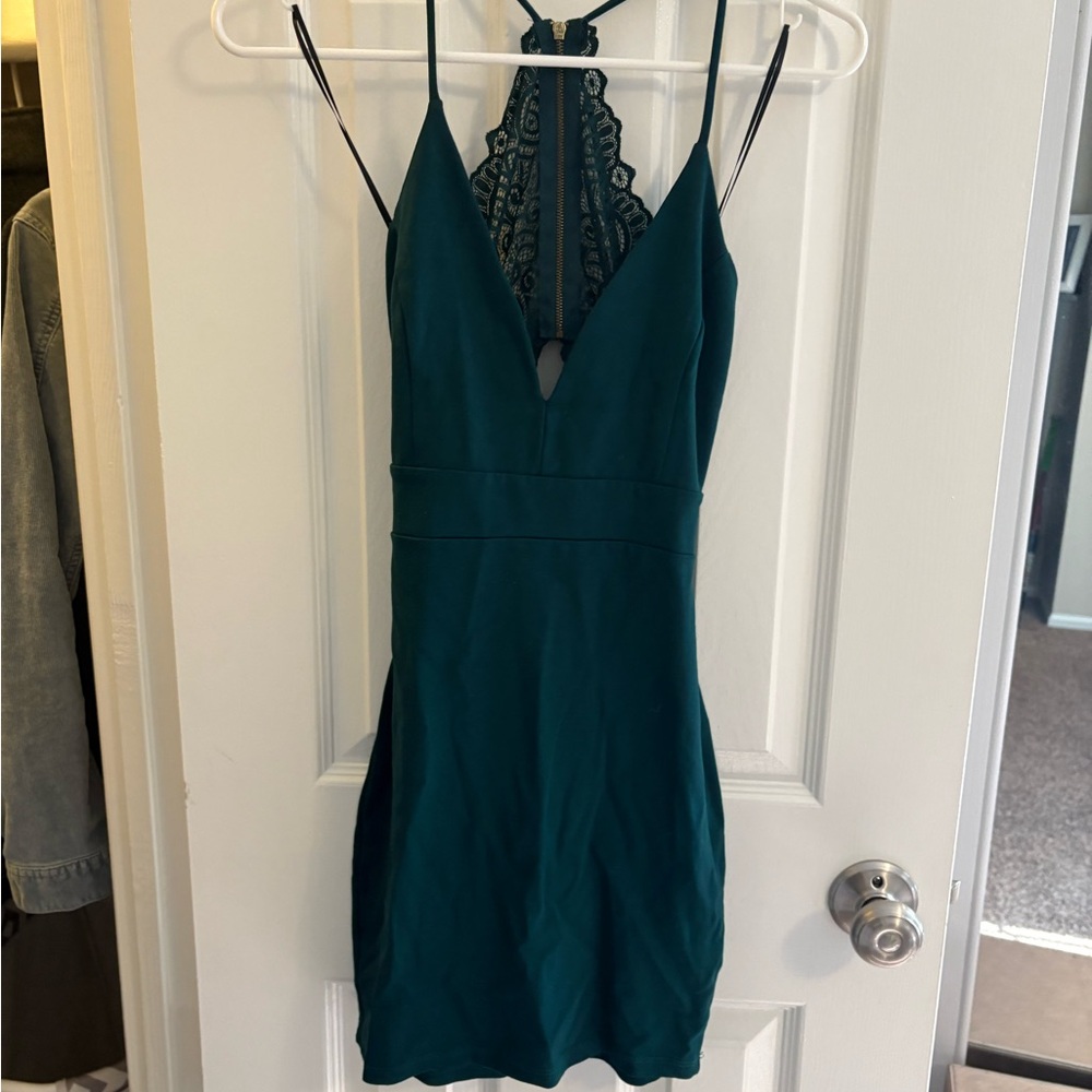 Windsor Black Halter Bodycon Dress